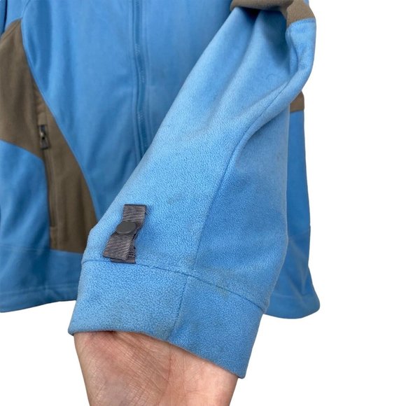 The North Face TKA 1 Women's Sz M Medium Blue Full-Zip Fleece Sweater Jacket - Picture 7 of 10